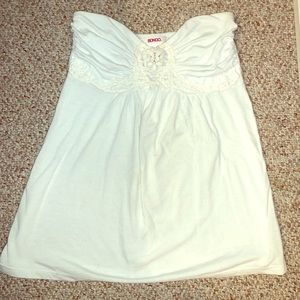 Bongo White Tube Top- Size Small